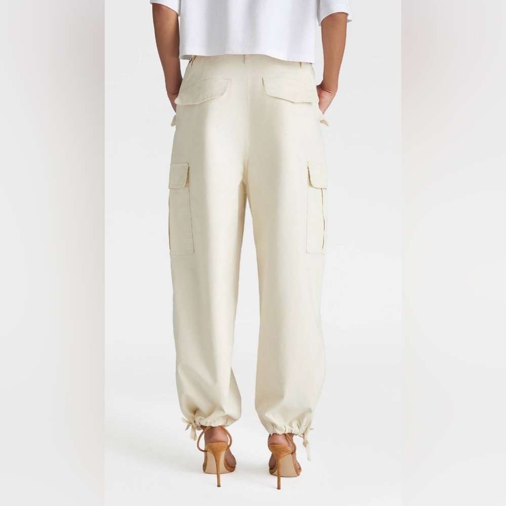 NWOT KBB by Kahlana Cream Cargo Jogger Pants - Picture 2 of 7